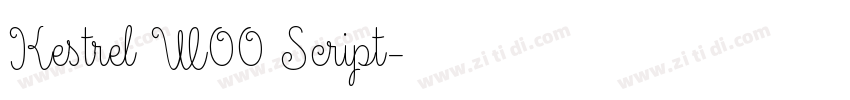 Kestrel W00 Script字体转换